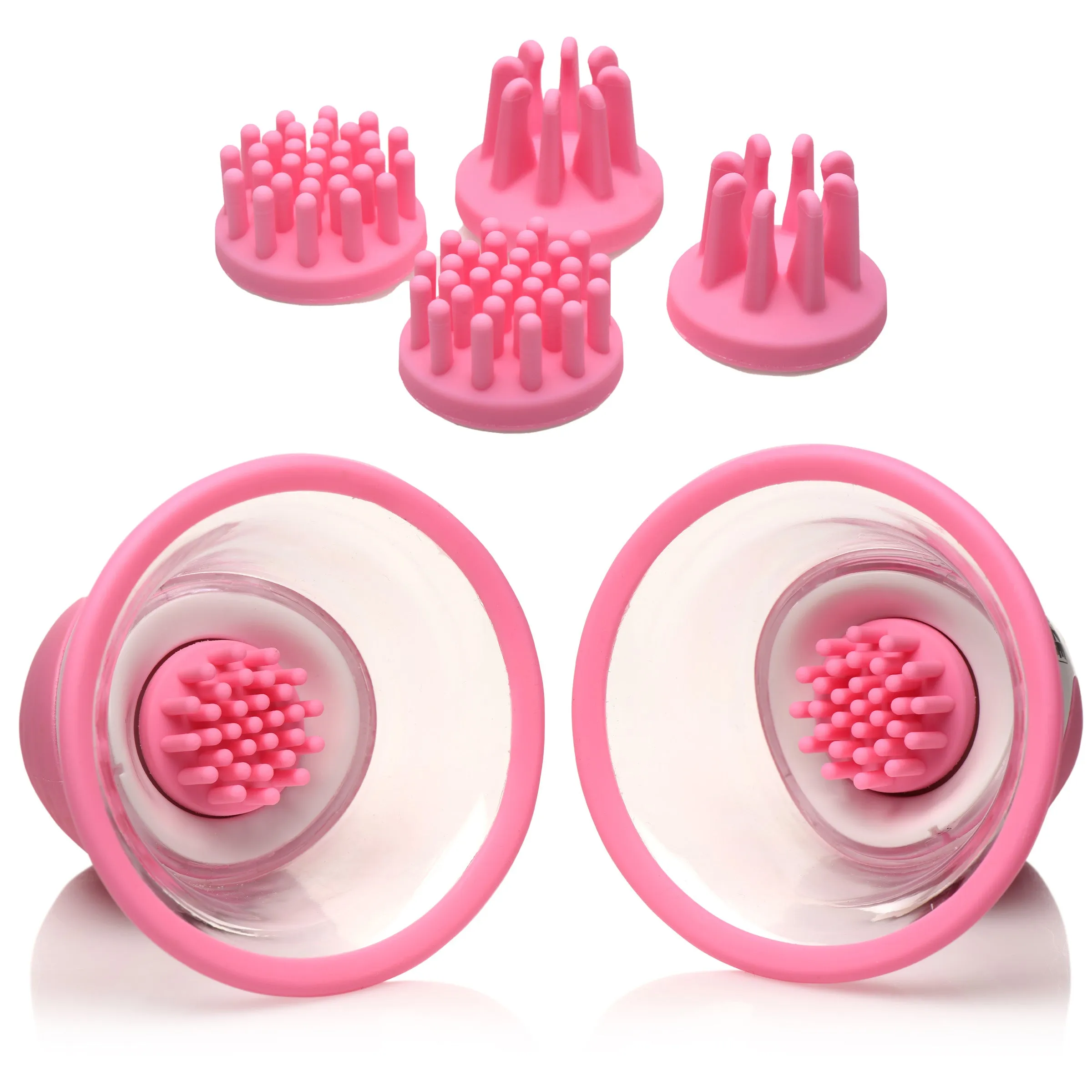 10X Rotating Silicone Nipple Suckers with 4 Attachments