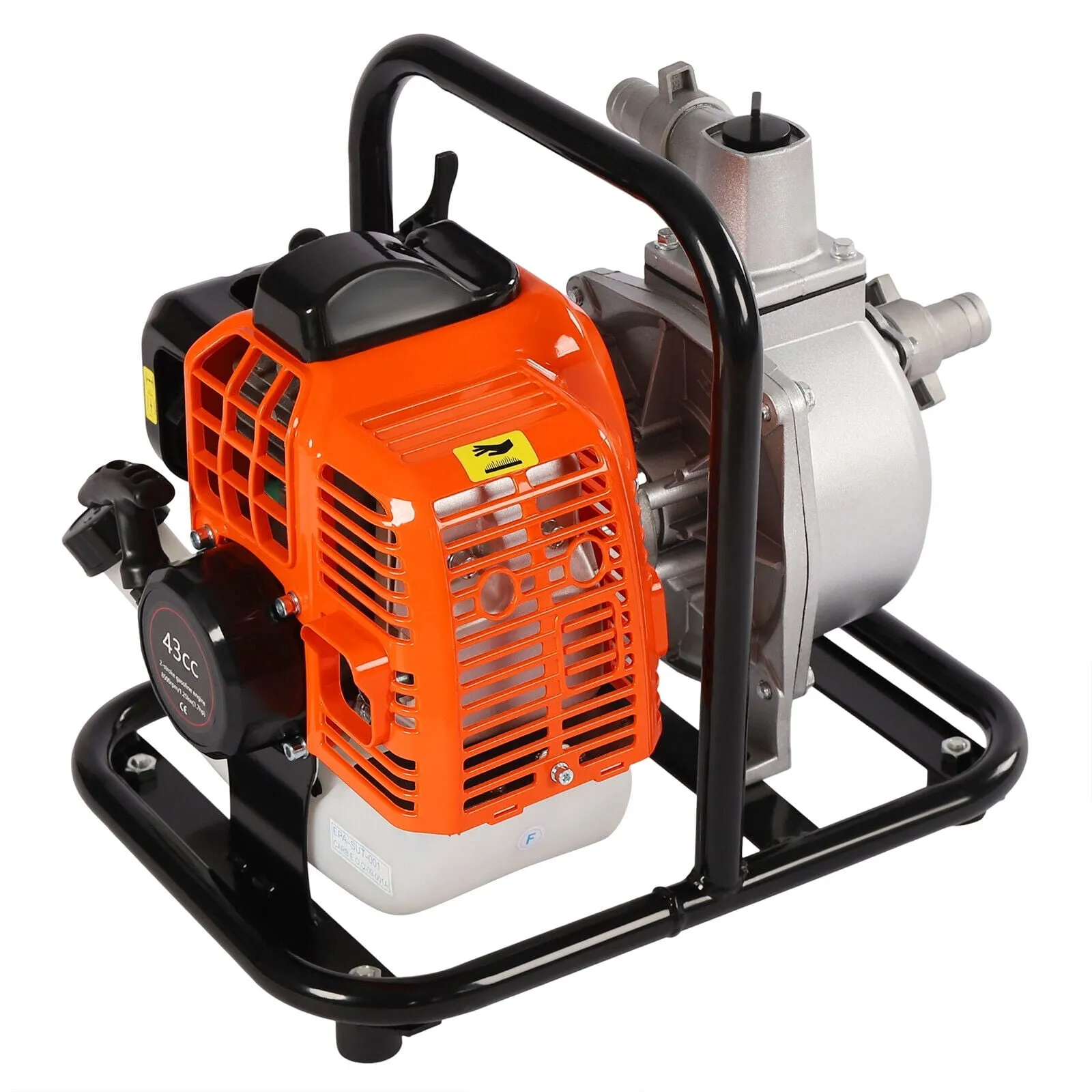 2-Stroke Gas-Powered Water Transfer Pump Irrigation Pump 135L/min 43cc