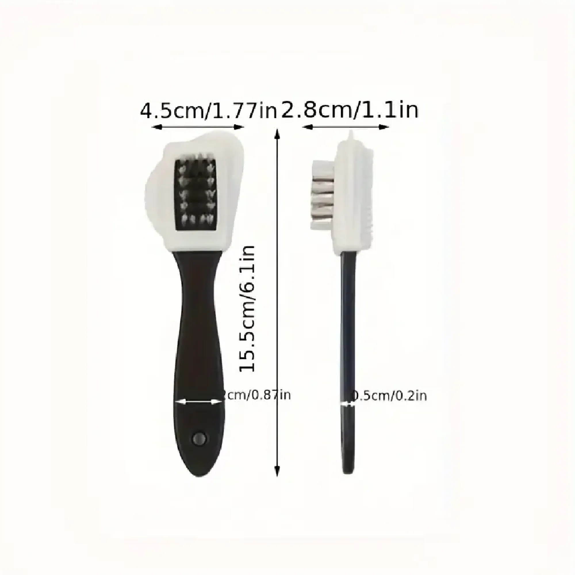 2PCS/Set Shoe Brush Shoe Cleaning Set, For Polishing, Cleaning And Buffing Leather Shoes