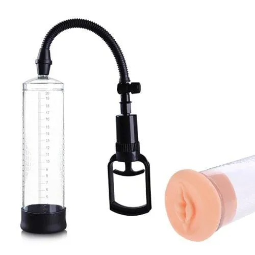 6850M      Penis Vacuum Pump with Bonus Masturbator Sleeve