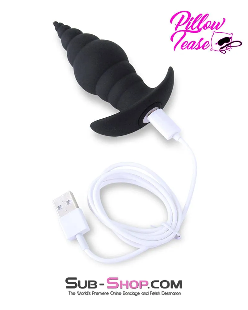 7198M      9 Function Magnetic Recharging Waterproof Wireless Silicone Cupid Anal Vibrator