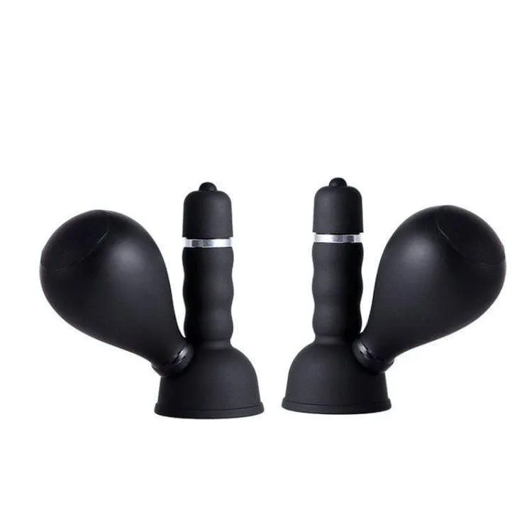 7809M-SIS      Sissy Dare Wireless Vibrating Nipple Suction Cups with Stimulators, Set of 2