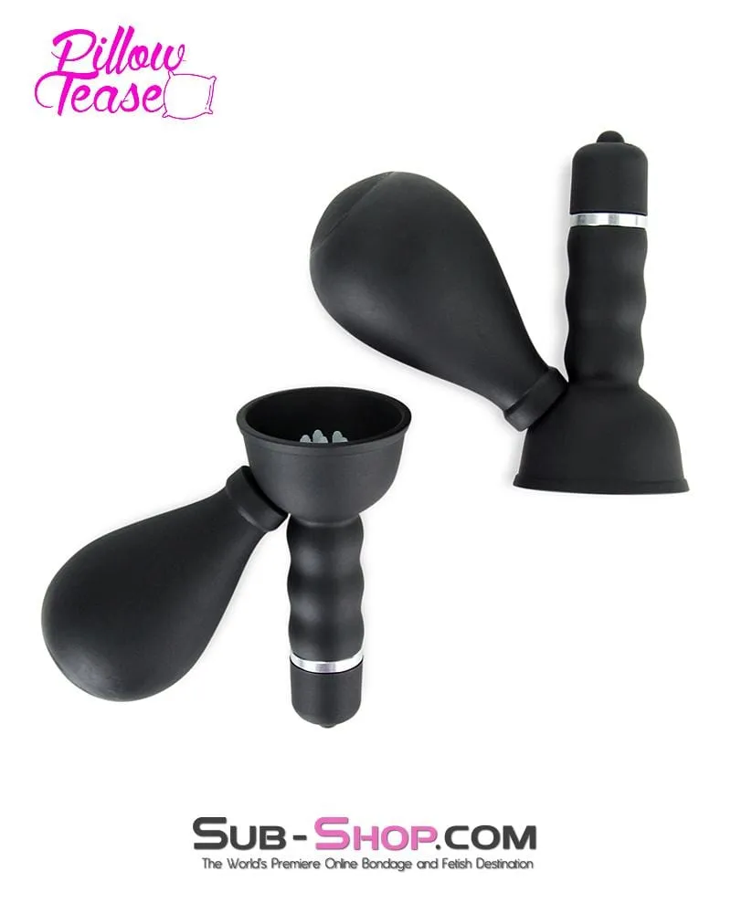 7809M-SIS      Sissy Dare Wireless Vibrating Nipple Suction Cups with Stimulators, Set of 2