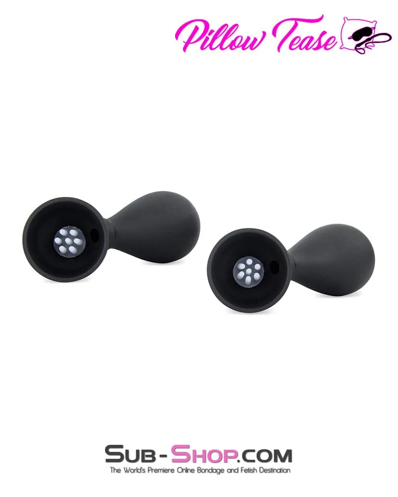 7809M-SIS      Sissy Dare Wireless Vibrating Nipple Suction Cups with Stimulators, Set of 2