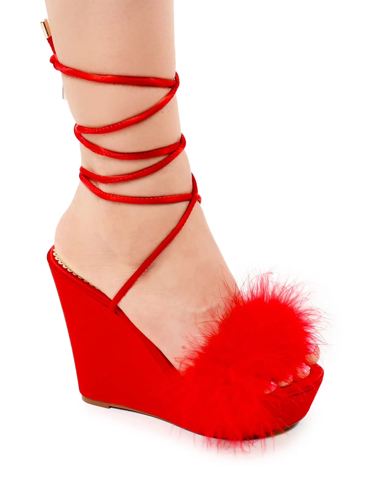 Adriana Feather Wedge