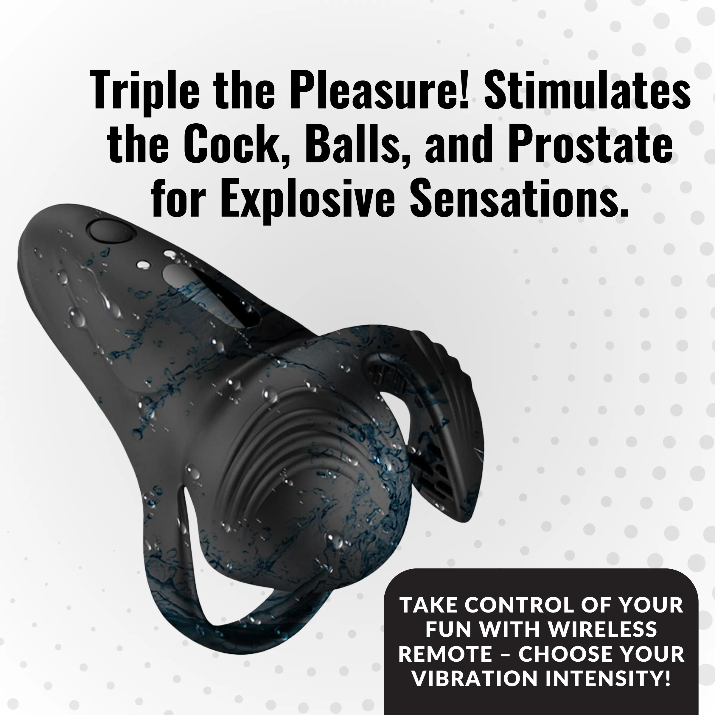 AdultLuxe Ballsy Vibrator with Remote Control