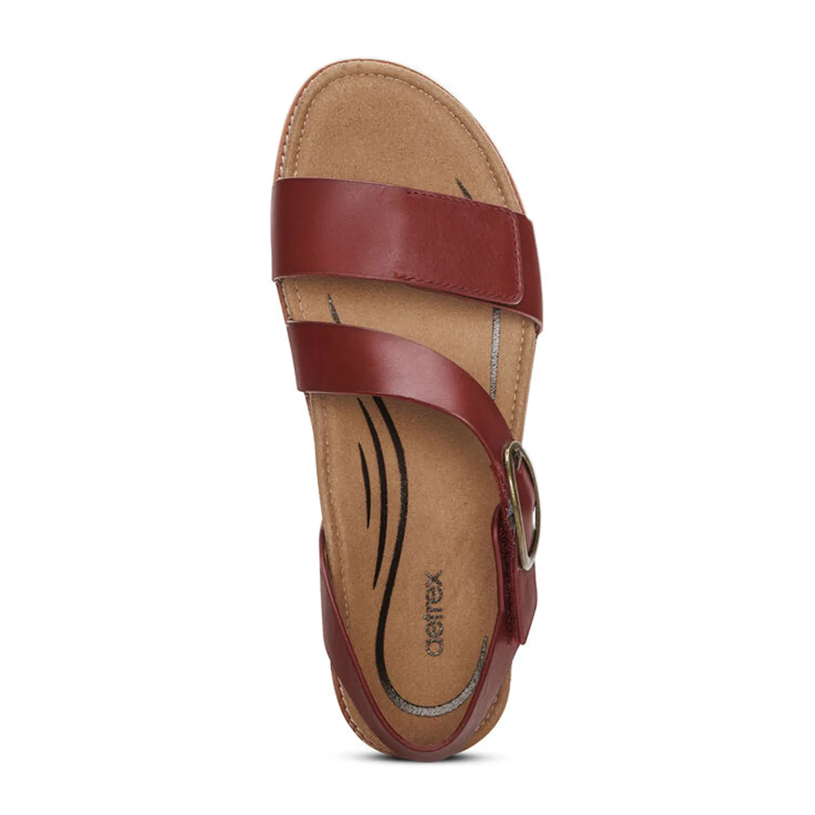 Aetrex Tamara Backstrap Sandal (Women) - Red