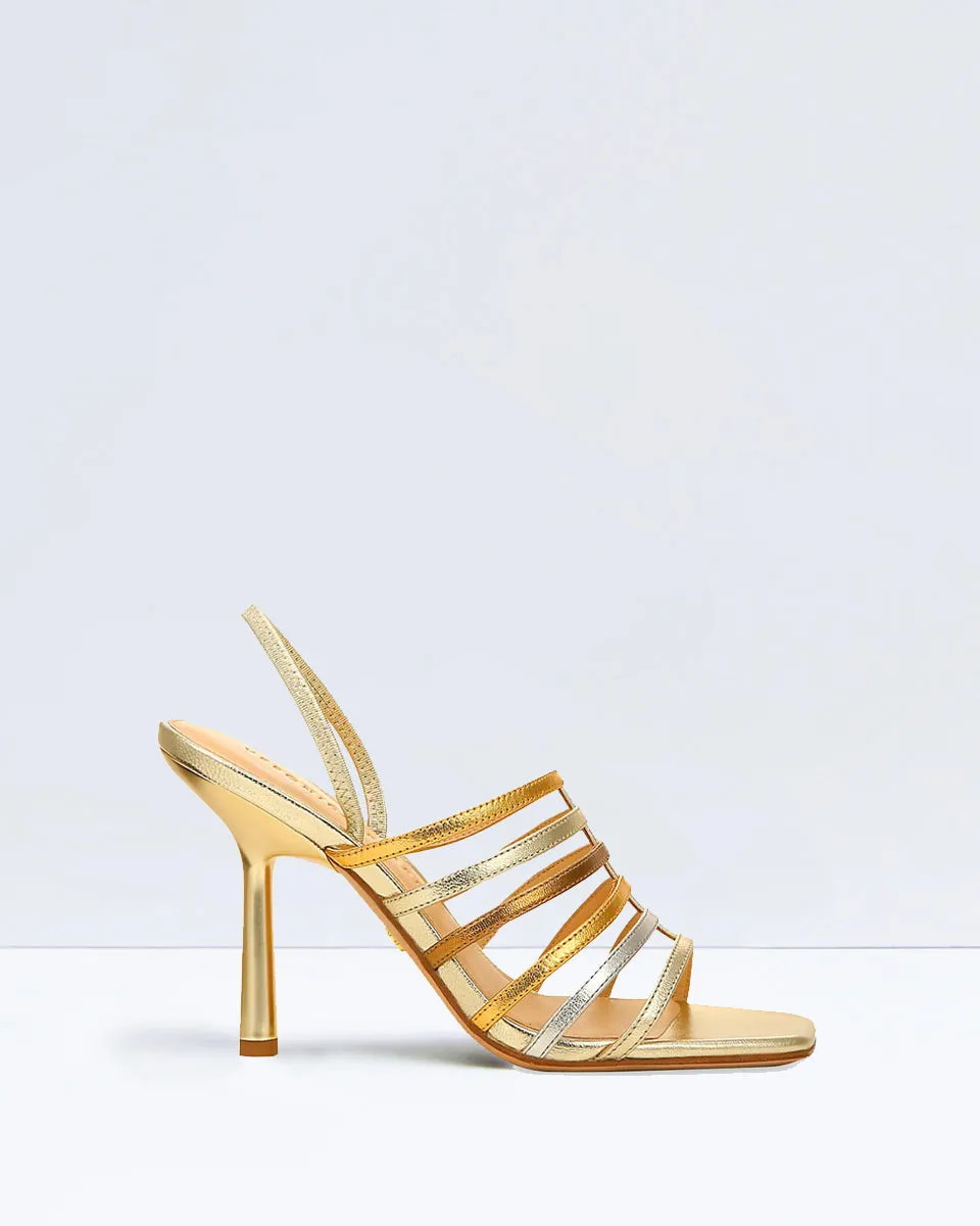 Aldridge Slingback Sandal - Gold Metallic Platino