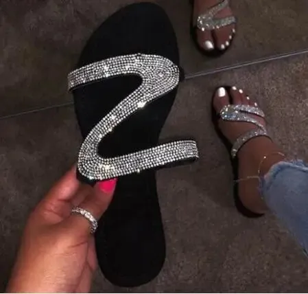 Amari Rhinestone Casual Flats