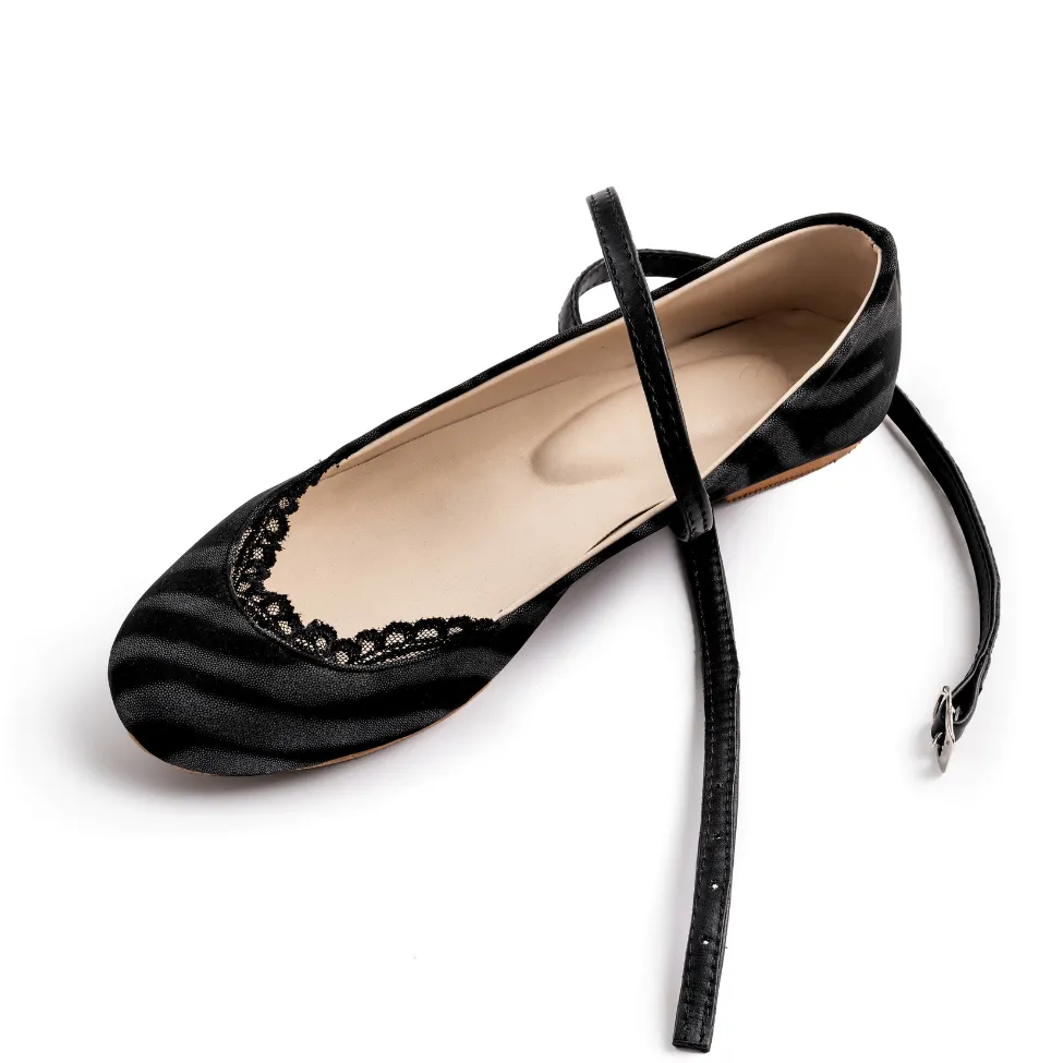 AMORIO DARK ZEBRA FLATS