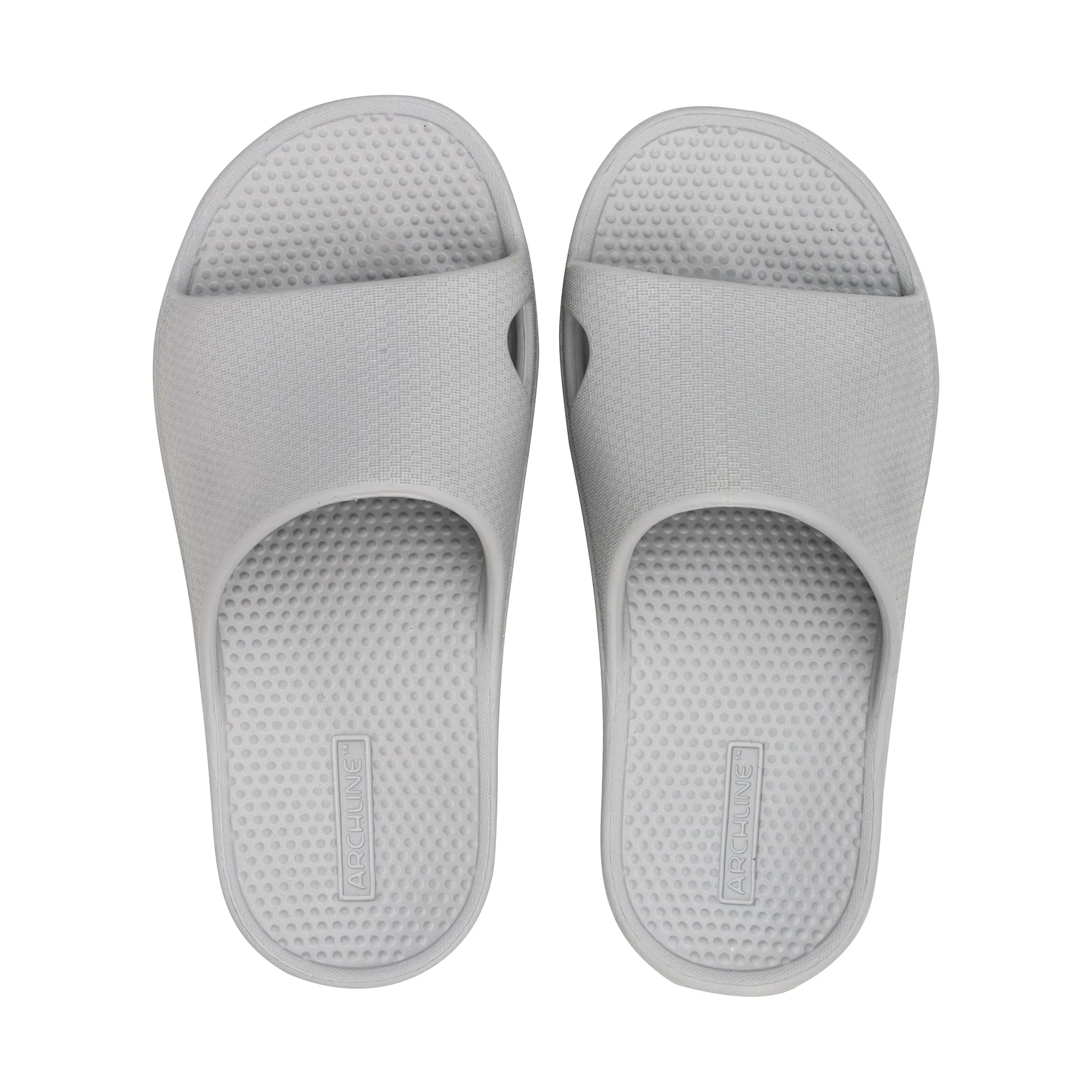 Archline Rebound Orthotic Slides - Stone Grey