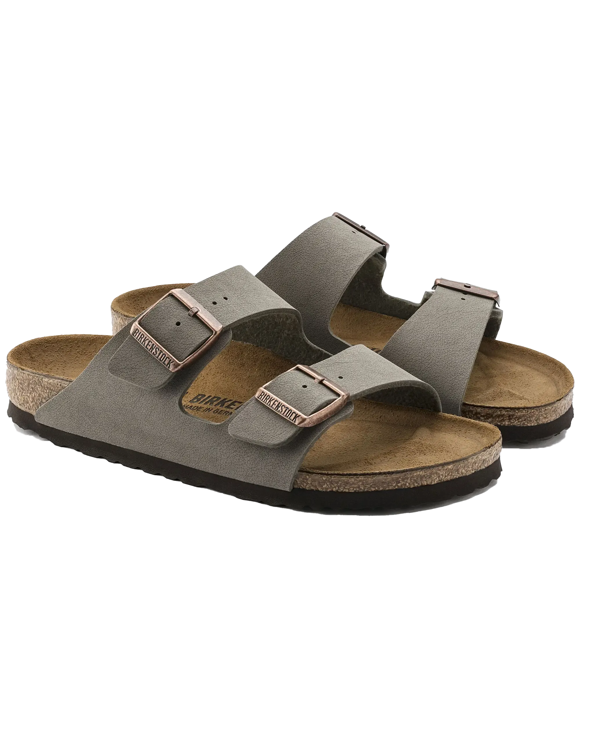 Arizona Birko Flor Sandals in Stone