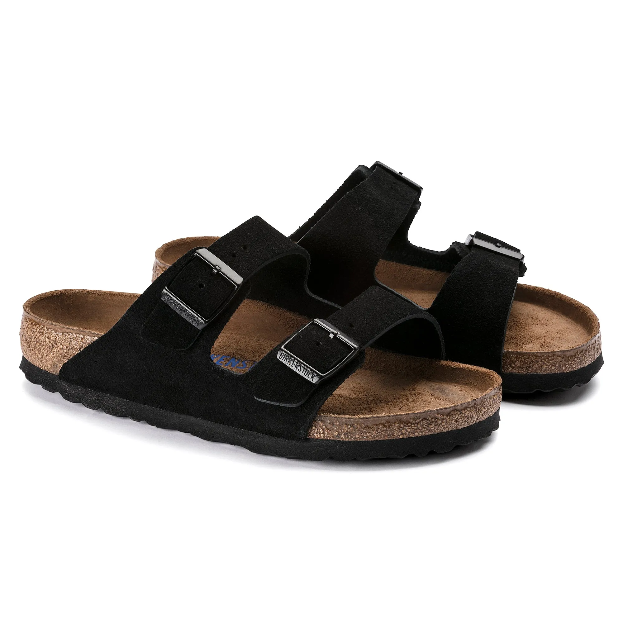 Arizona Regular Width Soft Footbed Black Suede