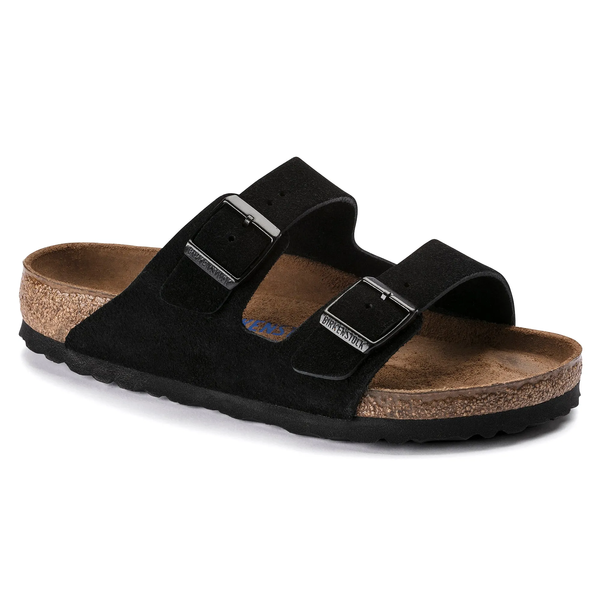 Arizona Regular Width Soft Footbed Black Suede