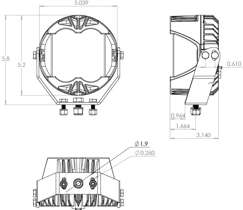 Baja Designs LP4 Pro Driving/Combo LED - Clear (Pair)