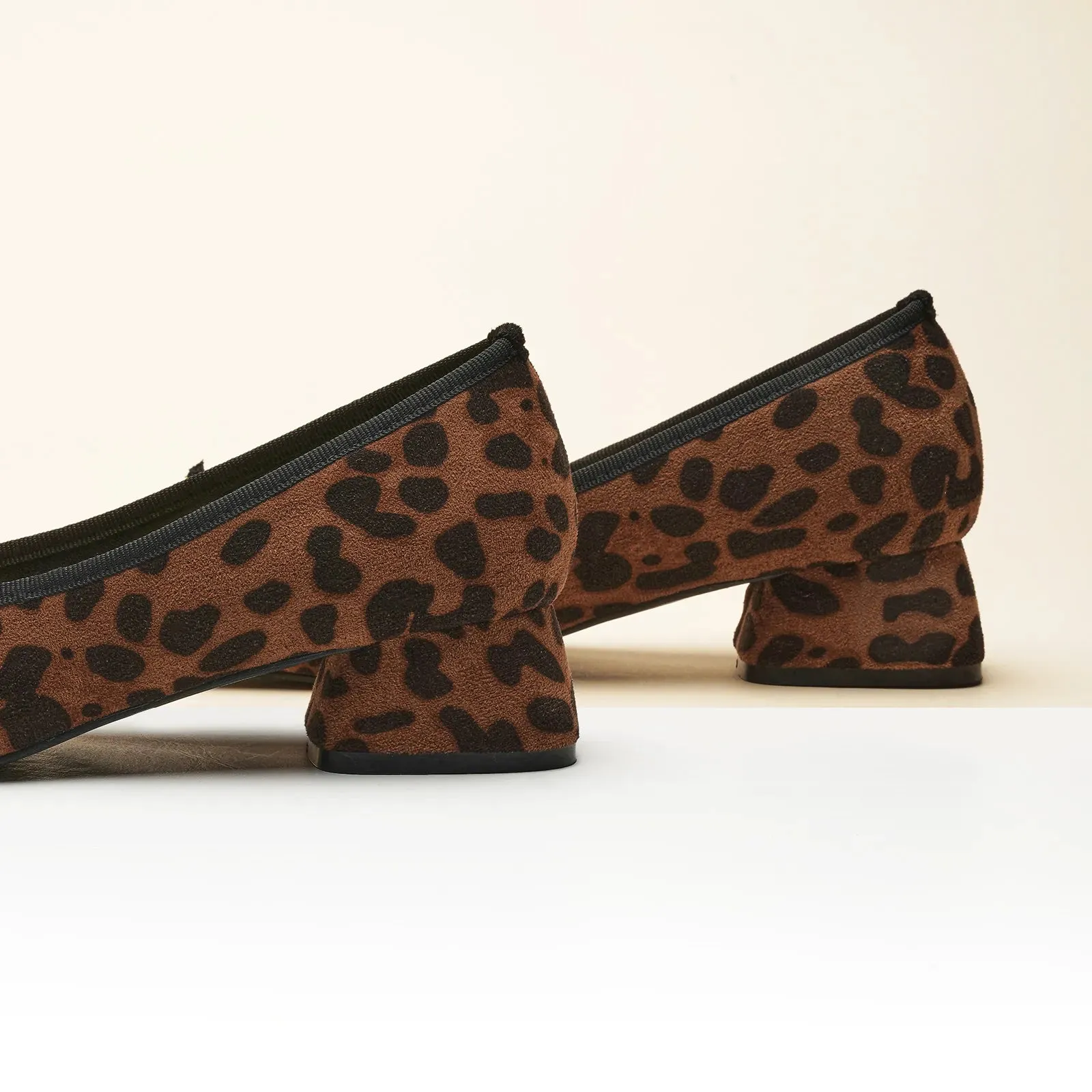 Ballet Block Heel (Nina) Leopard