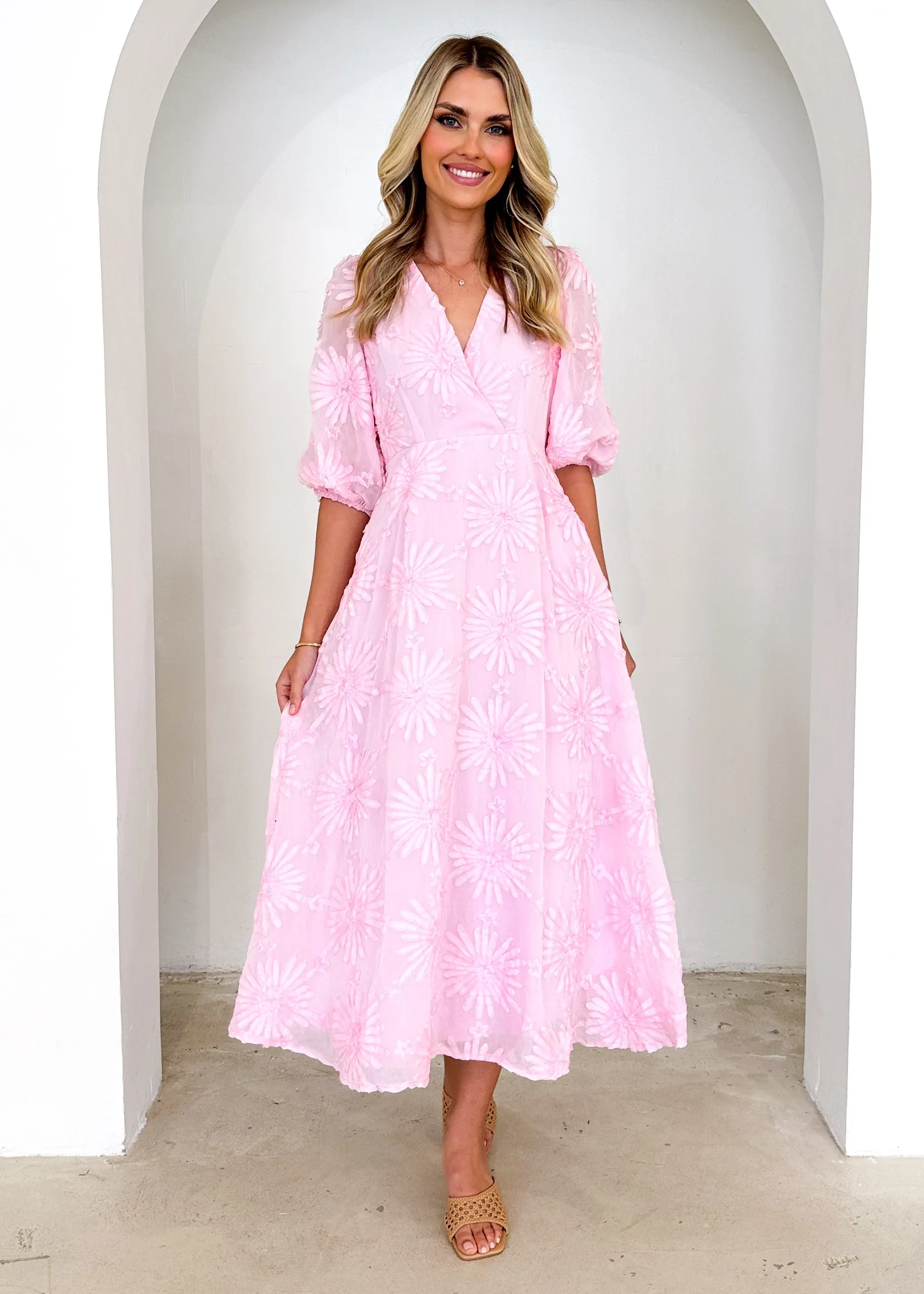 Bayside Midi Dress - Pink