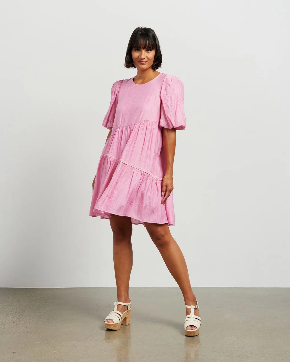 Becks Dress - Barbie Pink