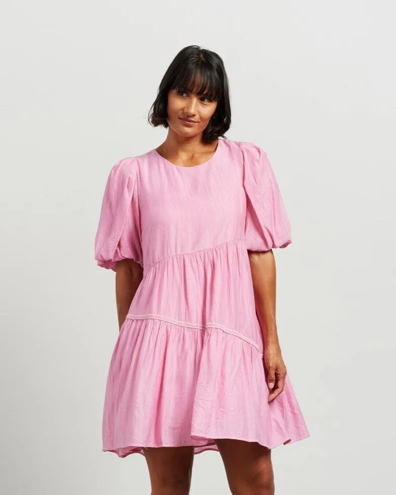 Becks Dress - Barbie Pink