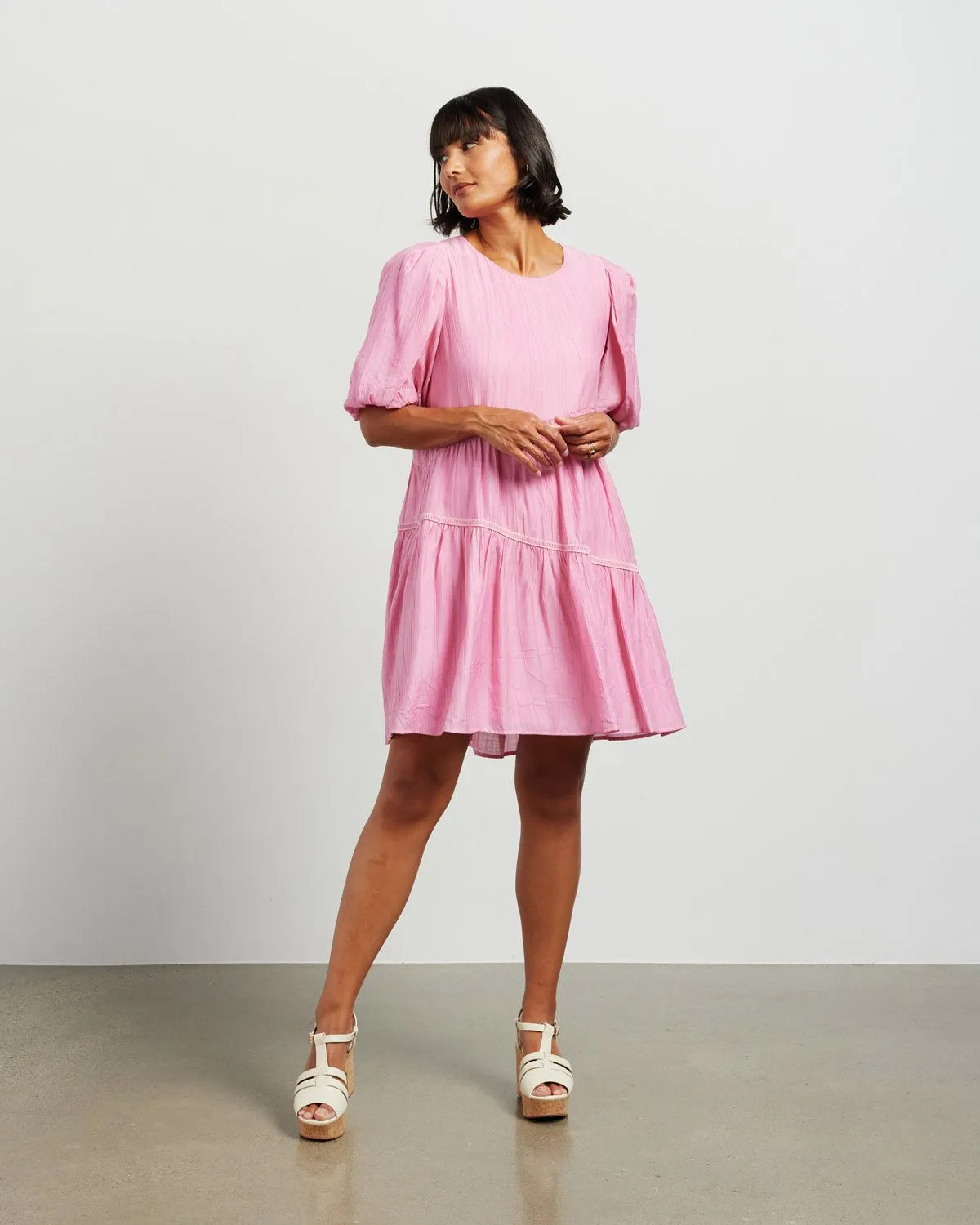 Becks Dress - Barbie Pink