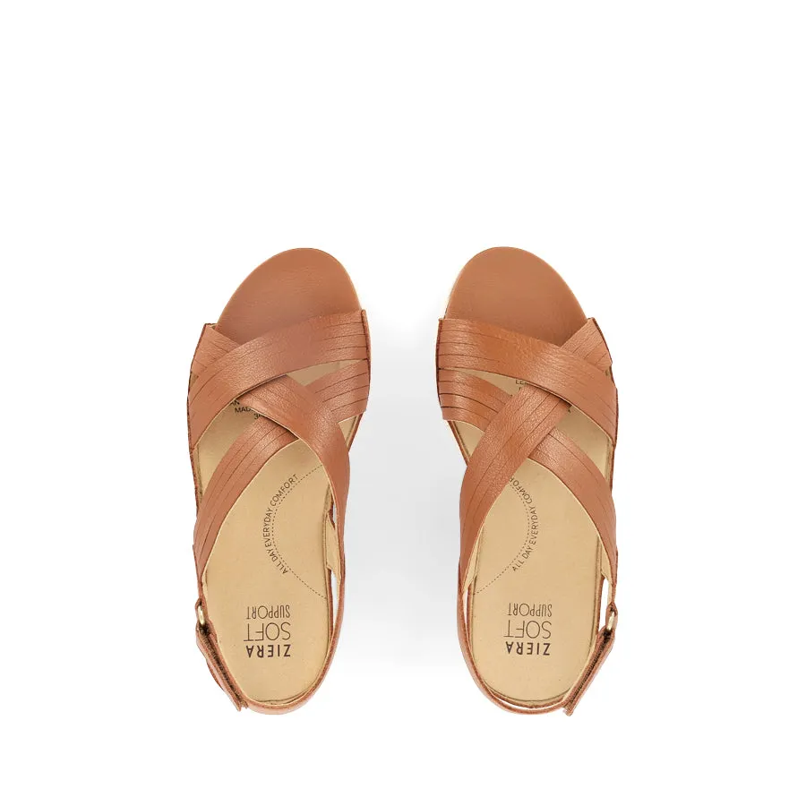 BELLMONT W - DARK TAN LEATHER