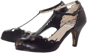 BETTIE PAGE CLAIRE HEELS BLACK