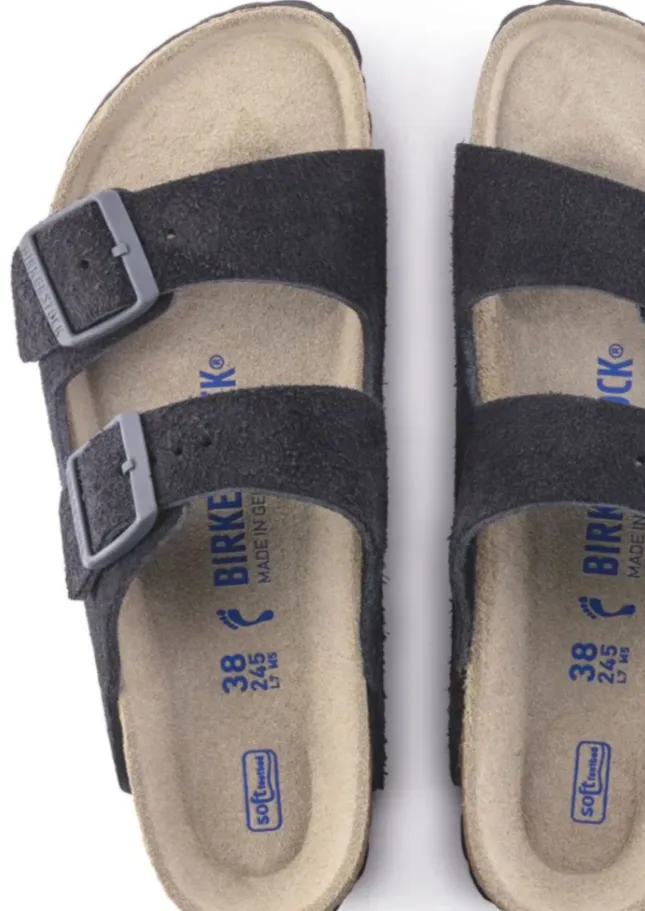 Birkenstock Arizona Midnight Suede SFB Regular