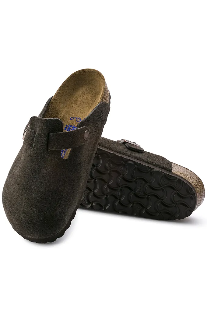 Birkenstock Boston Soft Footbed Suede Clogs Narrow Fit