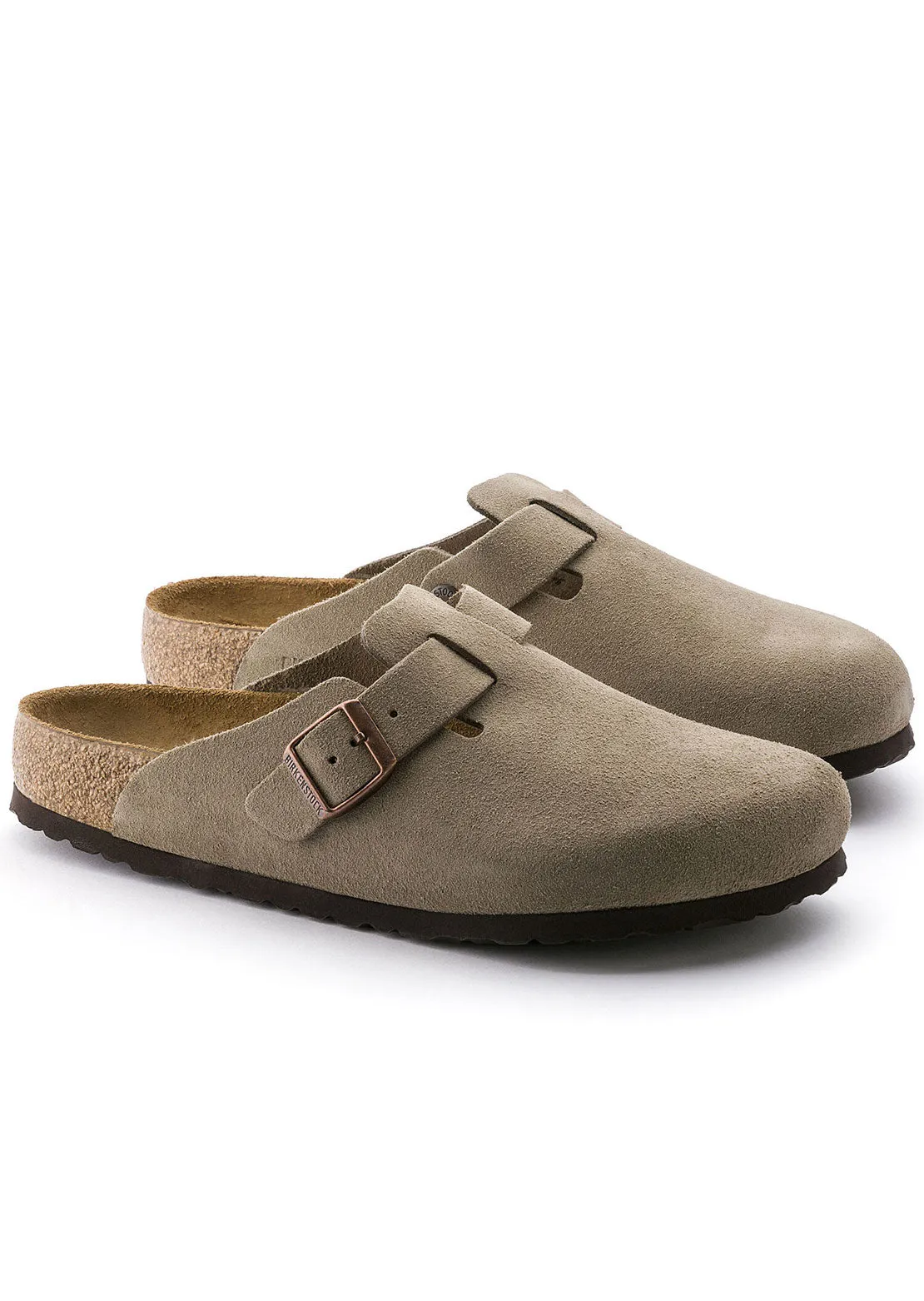 Birkenstock Boston Soft Suede Narrow Footbed Sandals