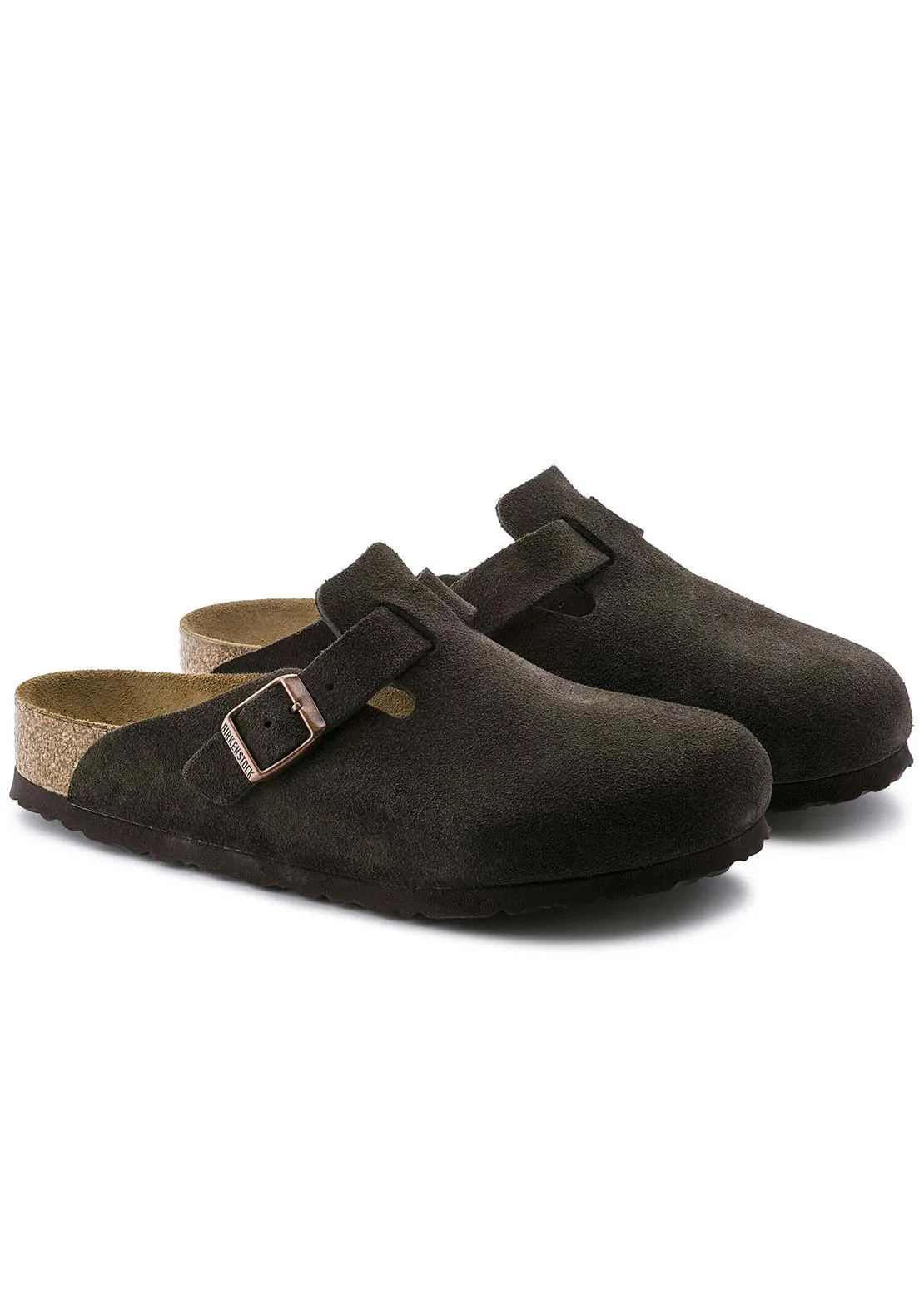 Birkenstock Boston Suede Regular Soft Footbed Sandals