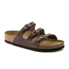 Birkenstock Florida Soft Footbed Slide Sandal (Women) - Habana Oiled Leather