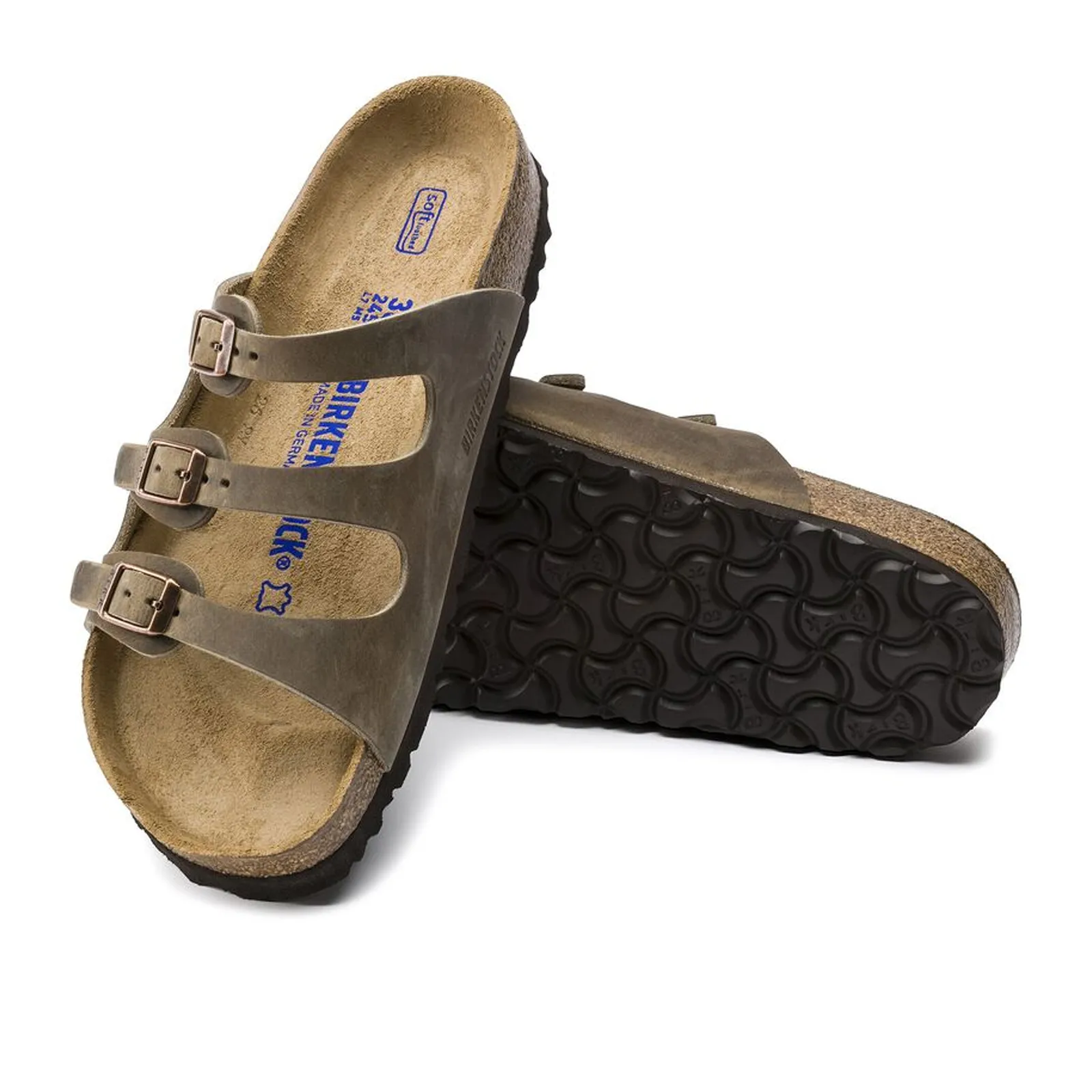 Birkenstock Florida Soft Footbed Slide Sandal (Women) - Tobacco Oiled Leather