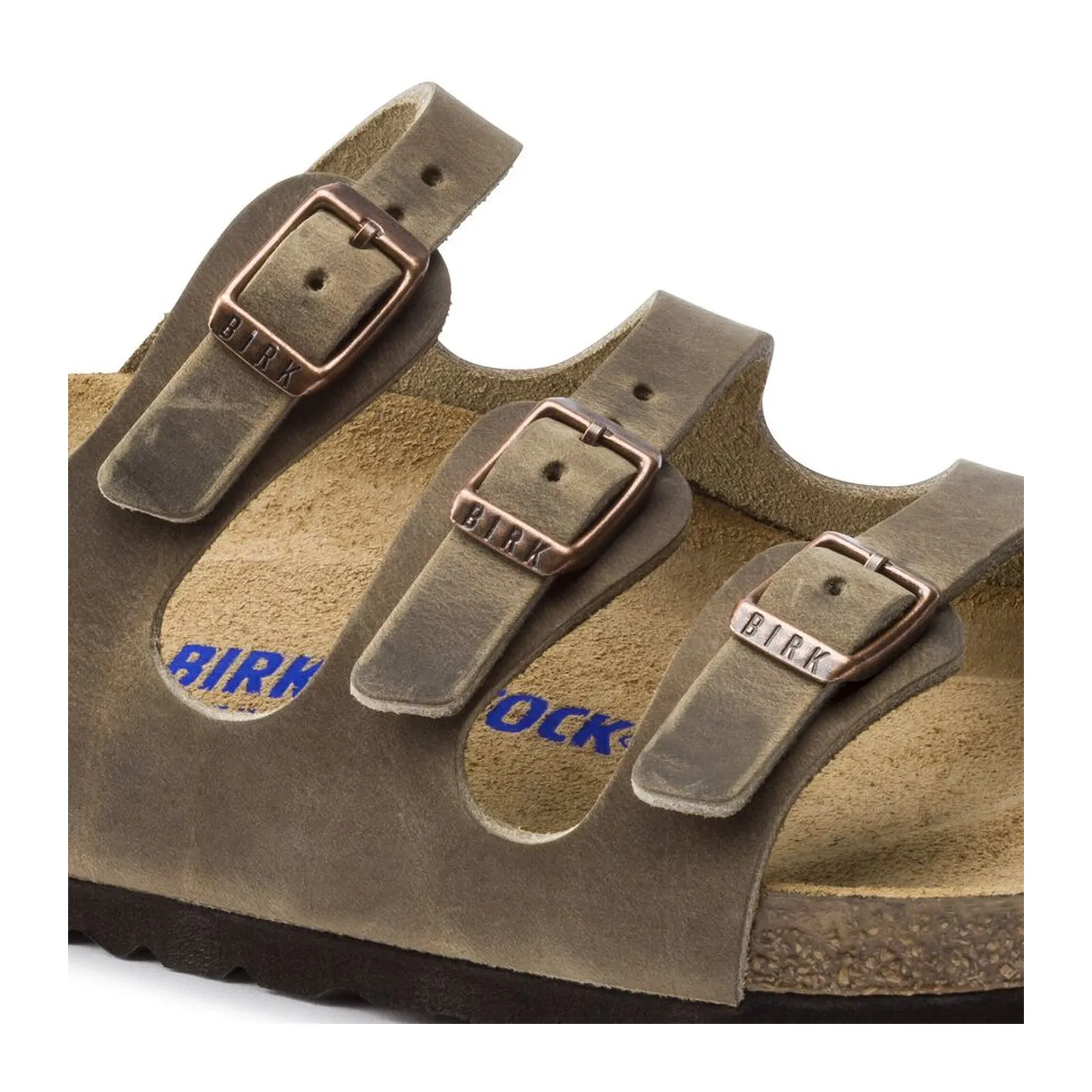 Birkenstock Florida Soft Footbed Slide Sandal (Women) - Tobacco Oiled Leather