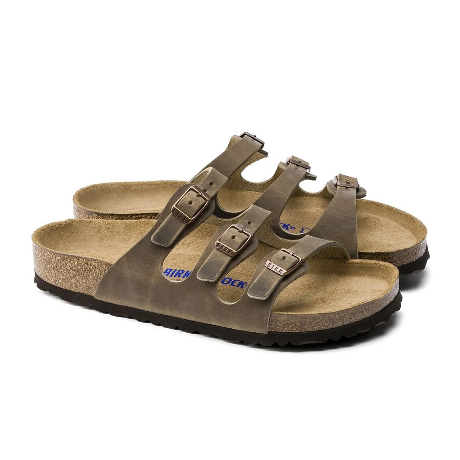 Birkenstock Florida Soft Footbed Slide Sandal (Women) - Tobacco Oiled Leather