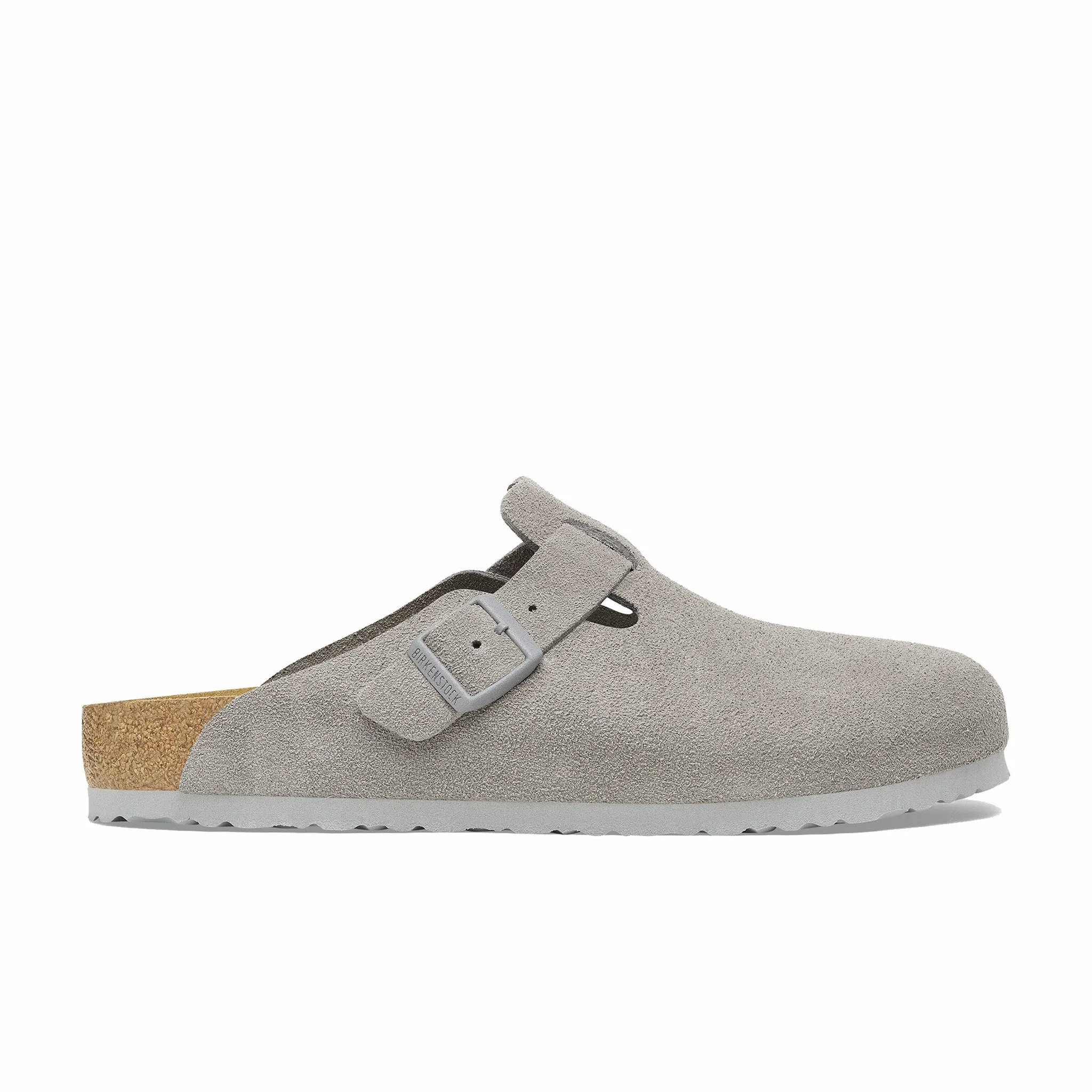 Birkenstock Women's Boston Suede Leather - Narrow (Stone Coin)