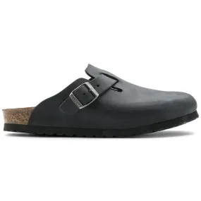 BOSTON OILED LEATHER REGULAR - BLACK