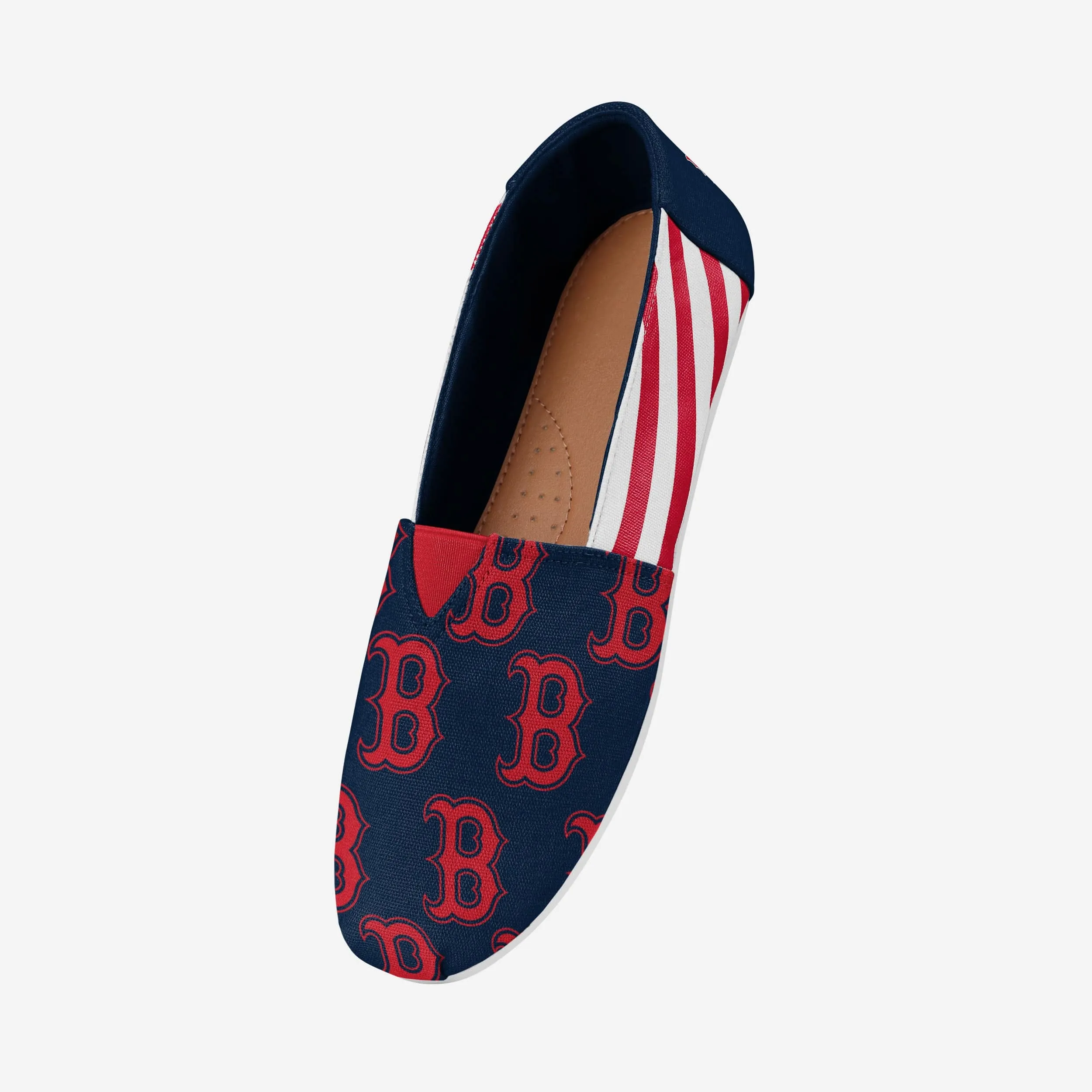 Boston Red Sox Womens Stripe Canvas Shoe