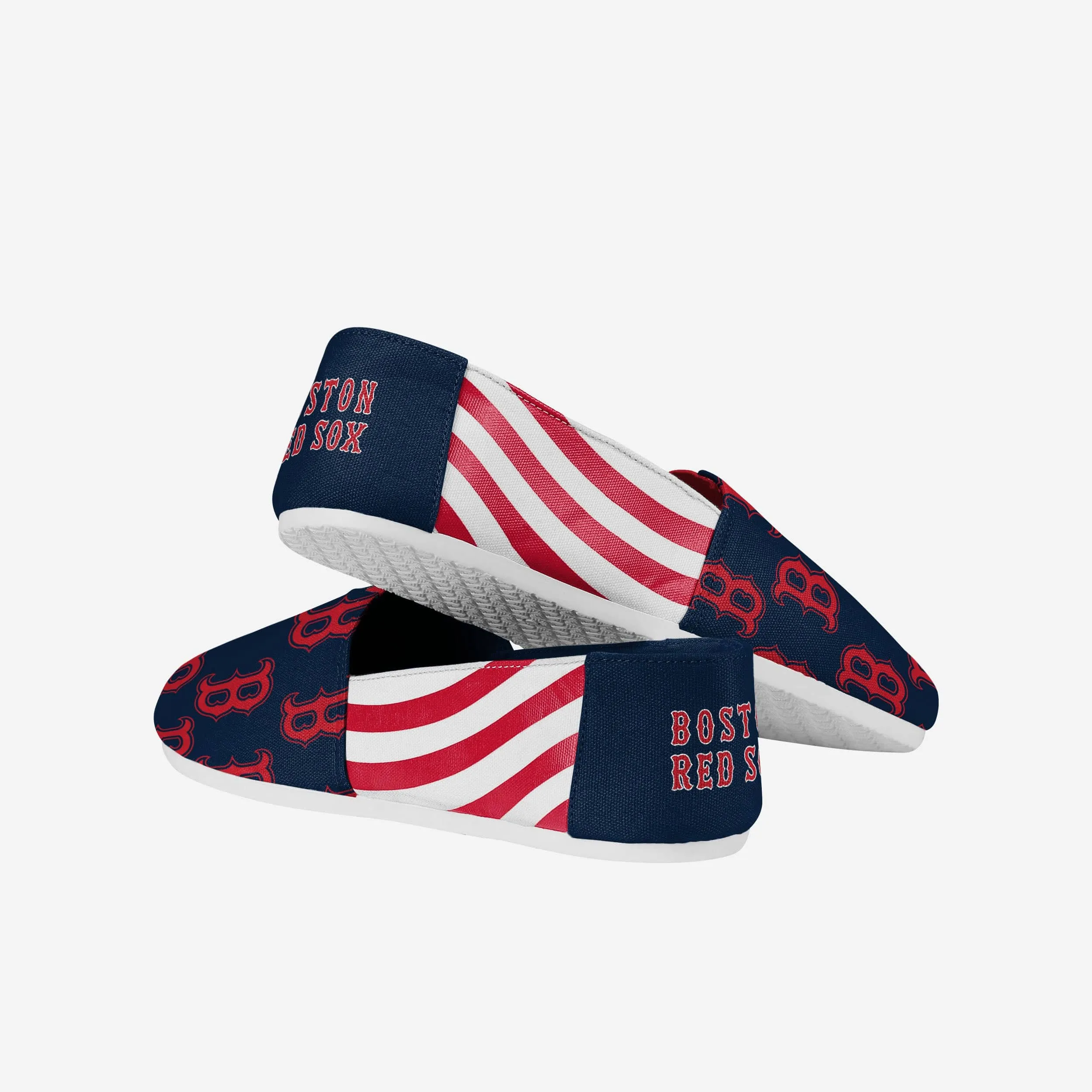 Boston Red Sox Womens Stripe Canvas Shoe