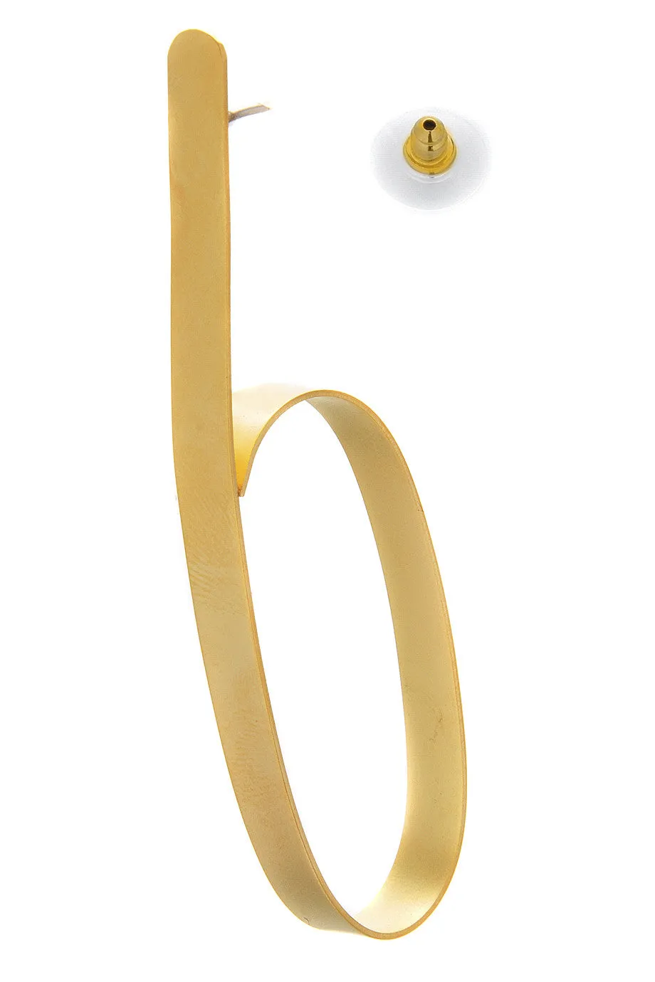 BY THE STONES LOOP Gold Hoop Earrings