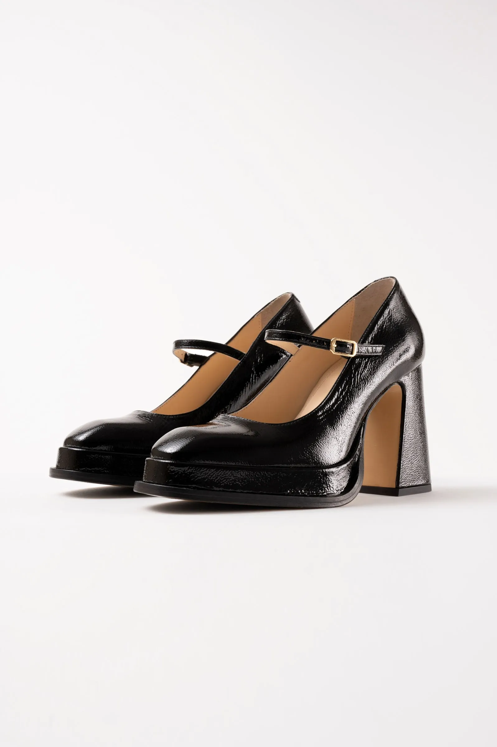 CASILDA - Black Patent Leather Mary Jane Pumps