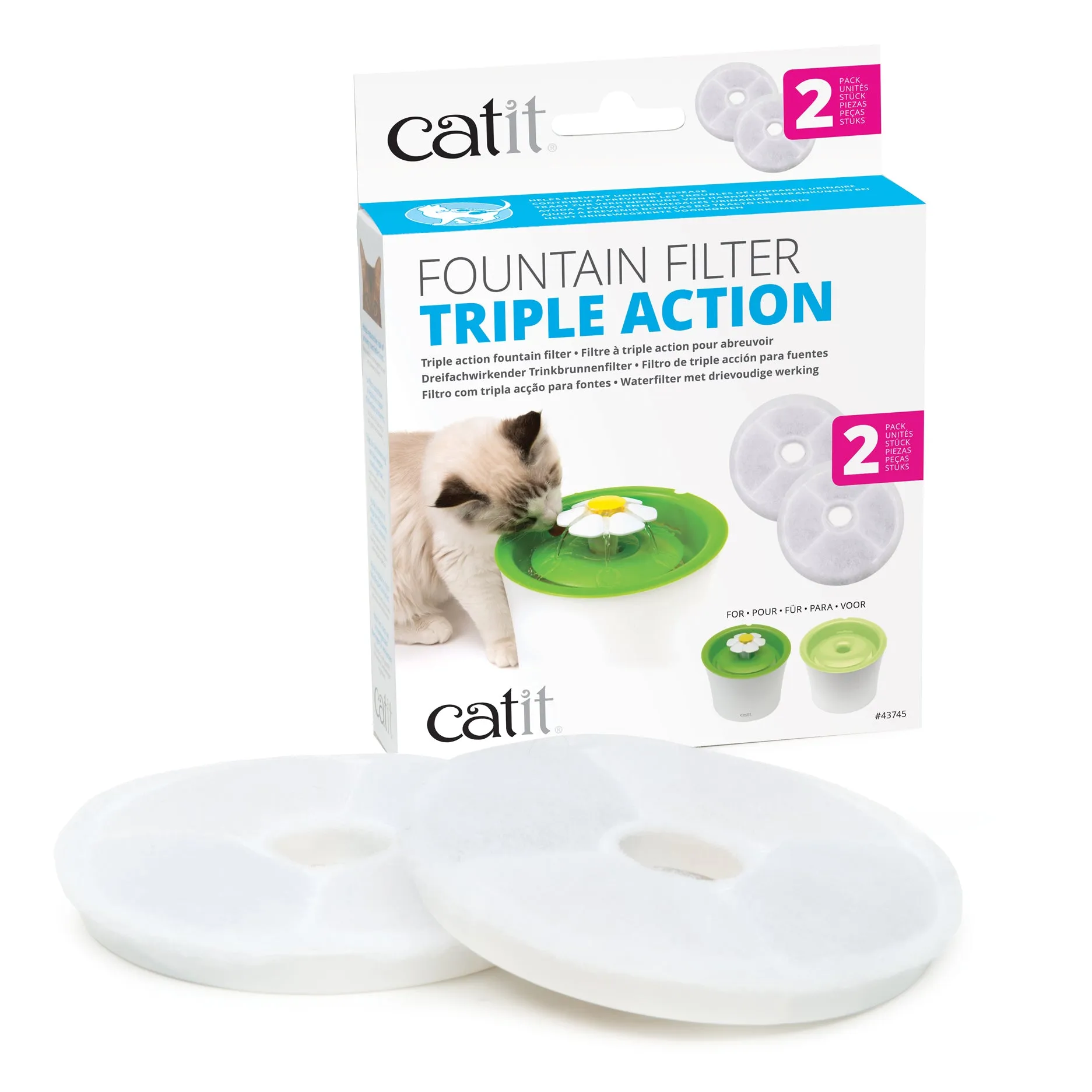 Catit Triple Action Filter – 2 pack