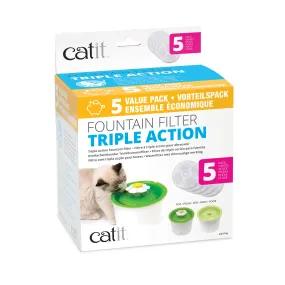 Catit Triple Action Filter – 5 pack