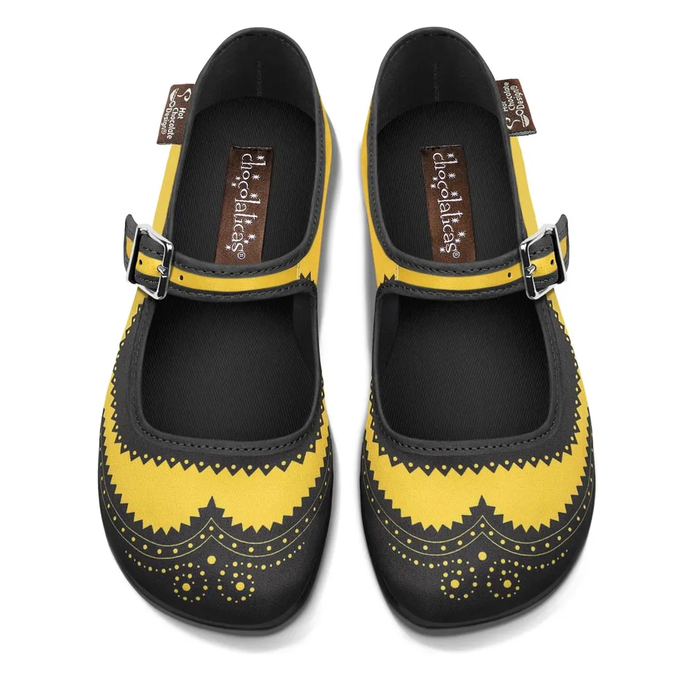 Chocolaticas® Havana Yellow Women's Mary Jane Flat