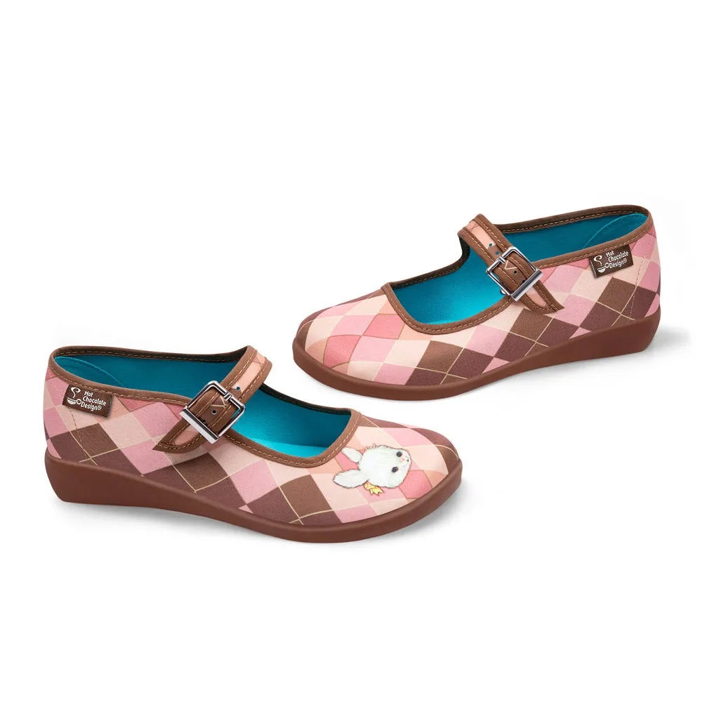 Chocolaticas® Rombo Rabbit Women's Mary Jane Flat