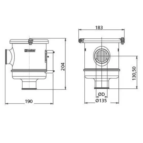 Cooling Water Strainer Type CWS