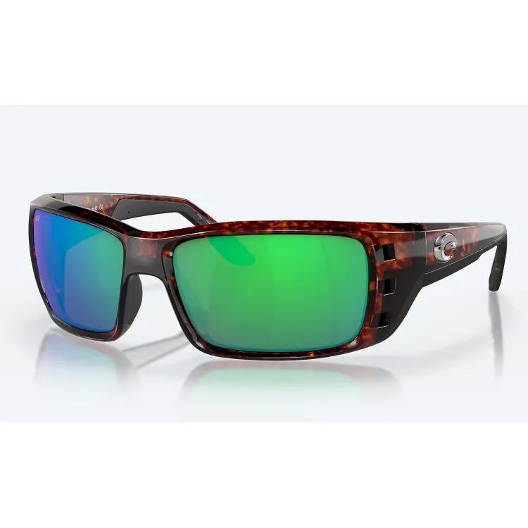 Costa Del Mar Permit Sunglasses - Tortoise Frame - Green Mirror 580P Lens