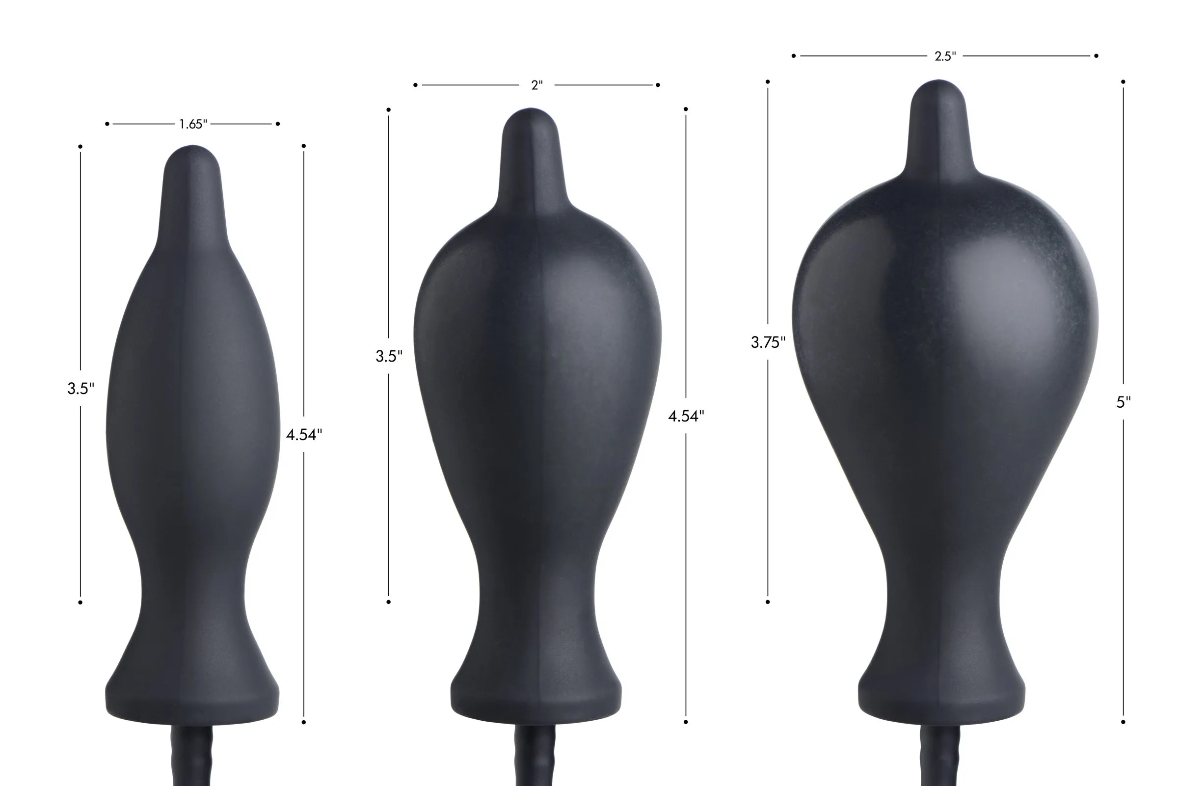 Dark Inflator Inflatable Anal Plug