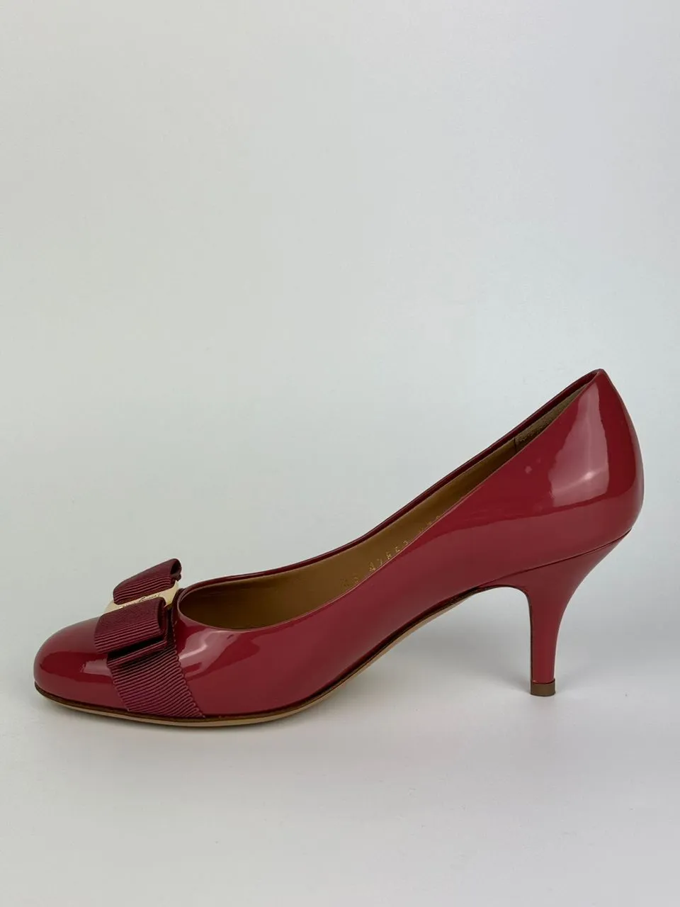 Dark Pink Patent Calf Carla 70 Pumps