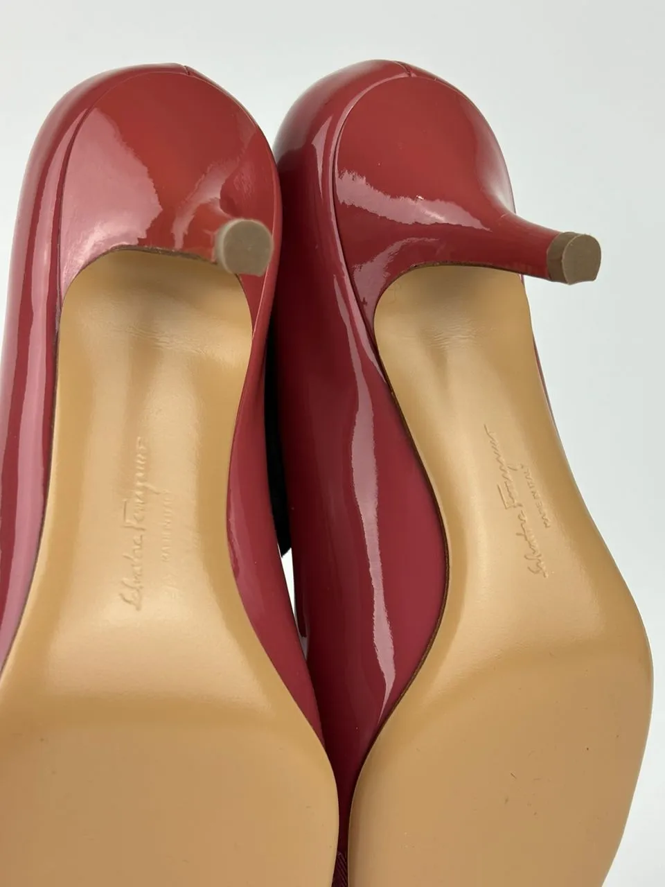 Dark Pink Patent Calf Carla 70 Pumps