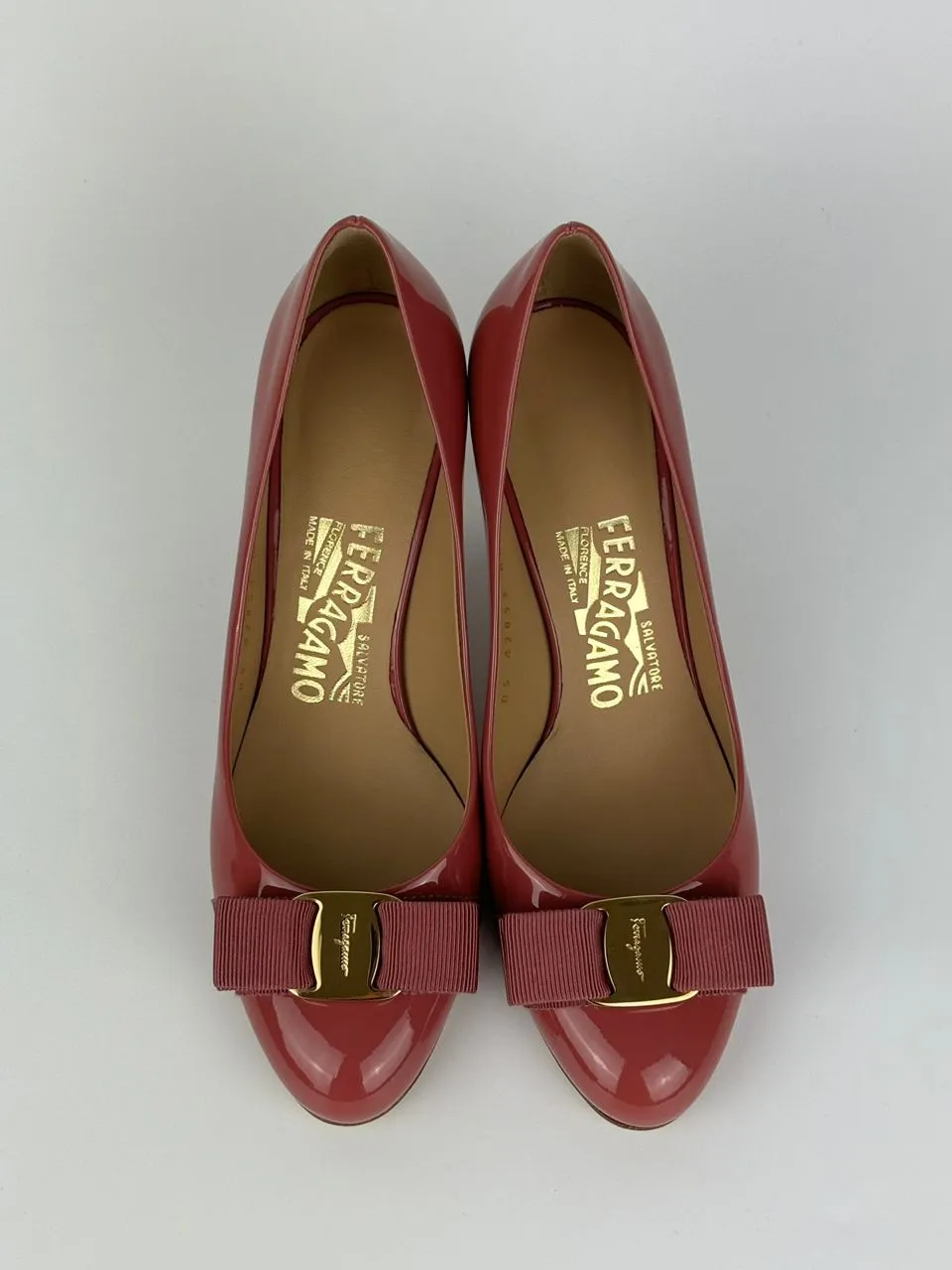 Dark Pink Patent Calf Carla 70 Pumps